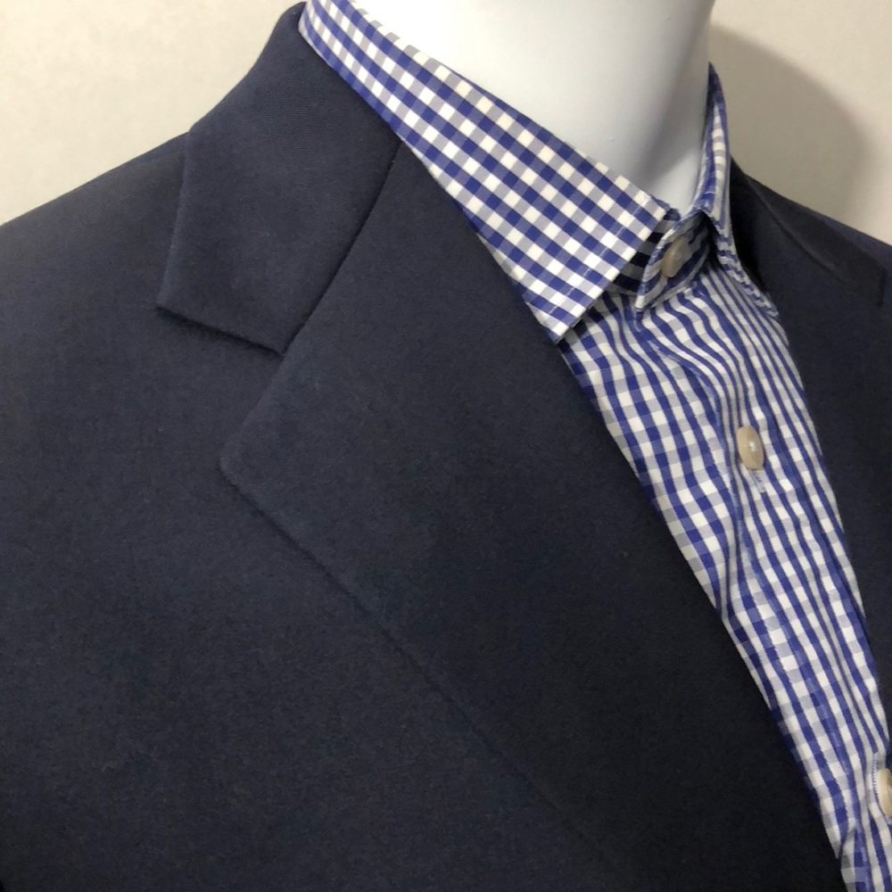 Hart Schaffner Marx Blazer Navy Gold Buttons 44R